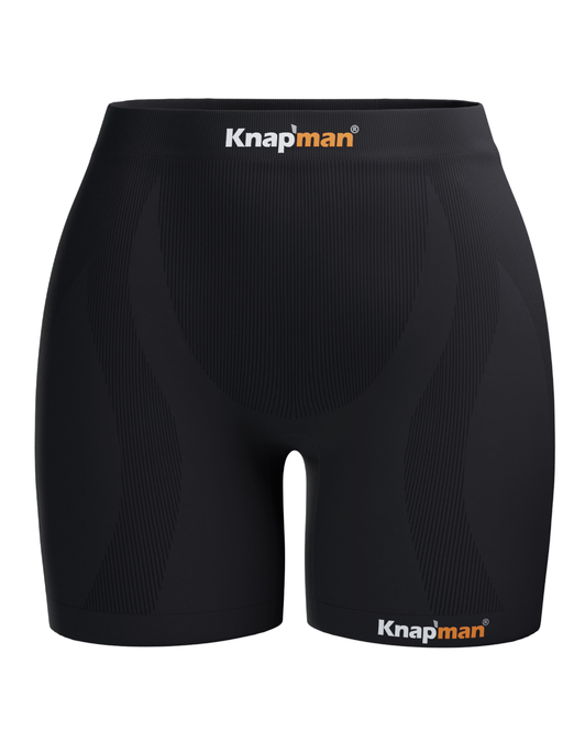 Knapman MIDI Zoned Compression Shorts Dames 45% Zwart